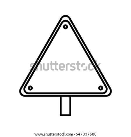 warning traffic sign icon