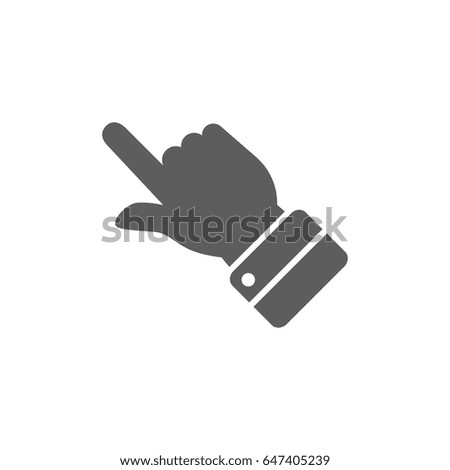 Click icon in trendy flat style isolated on white background. Symbol for your web site design, logo, app, UI. Vector illustration, EPS
