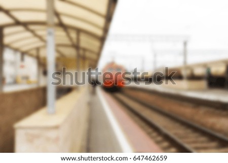A blurred abstract background can be an illustration to an article about travel and railroad communication