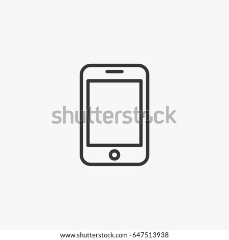 Iphone  icon illustration isolated vector sign symbol