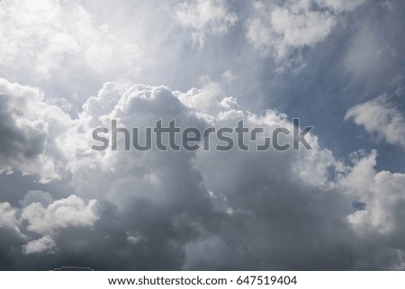 The Sky atmosphere And cloud before rain