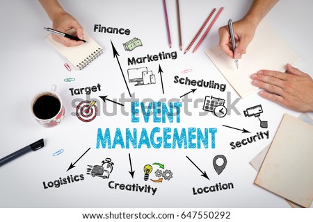 Event management Concept. The meeting at the white office table Royalty-Free Stock Photo #647550292