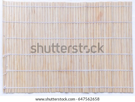 Wooden bamboo mat texture wood background