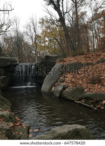 Waterfall in Central Park