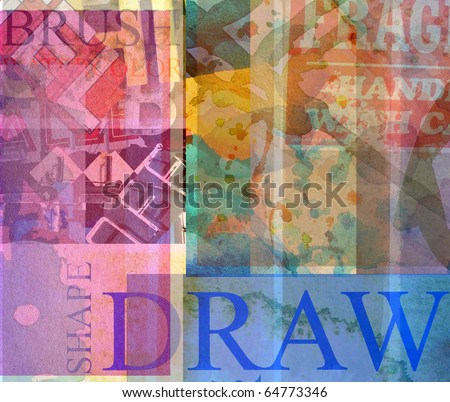 abstract background graphic design composition with text