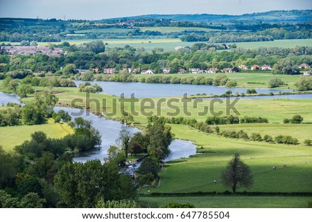 Wittenham Clumps, Thames Valley, Oxfordshire, England, United Kingdom, Europe Royalty-Free Stock Photo #647785504
