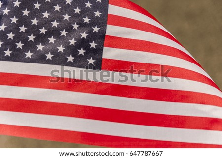 American flag close up 