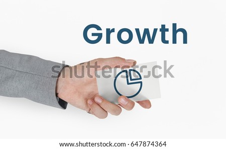 Pie Chart Growth Performance Concept
