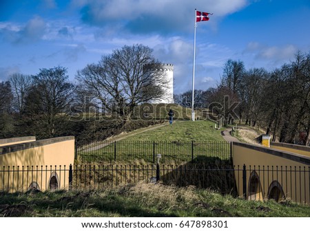 The old fortification of Fredericia. Shot in Denmark Royalty-Free Stock Photo #647898301