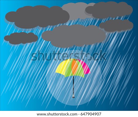 rain vector umbrella in the rain vector