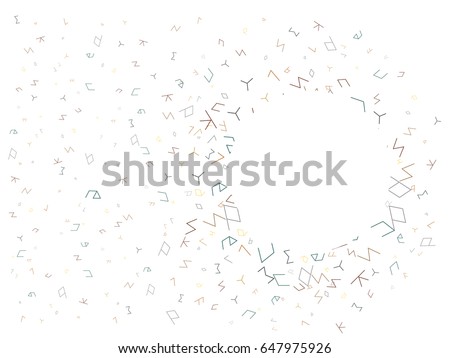 Abstract background for documents geometric alphabet. Colored Vector illustration.
