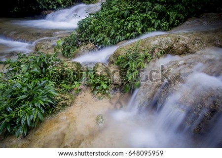 Wallpaper or backgrounds waterfall long exposure shot