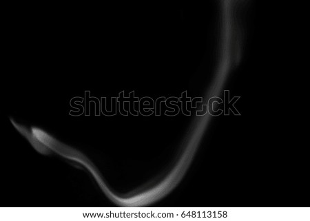 White smoke isolated on black