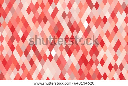 Light Red vector triangle mosaic background. Colorful abstract illustration with gradient. The template can be used as a background for cell phones.