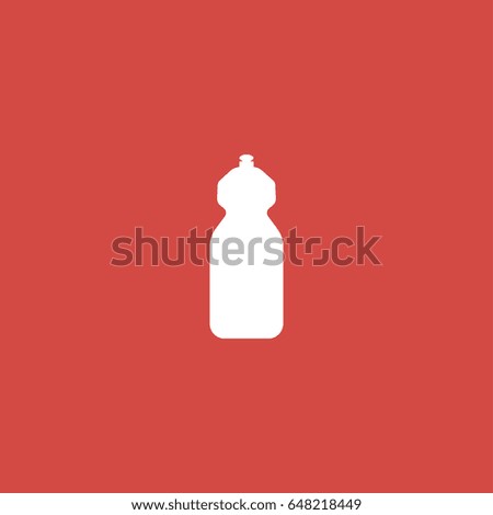 bottle cleaner icon. sign design. red background