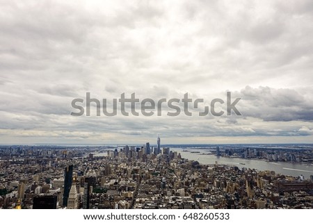 Downtown Manhattan view.