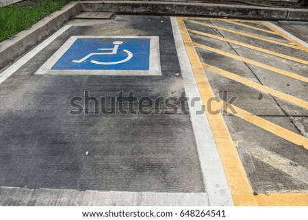 Parking for the disabled