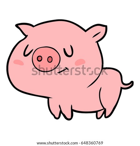 cute cartoon pig