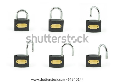 Black padlock