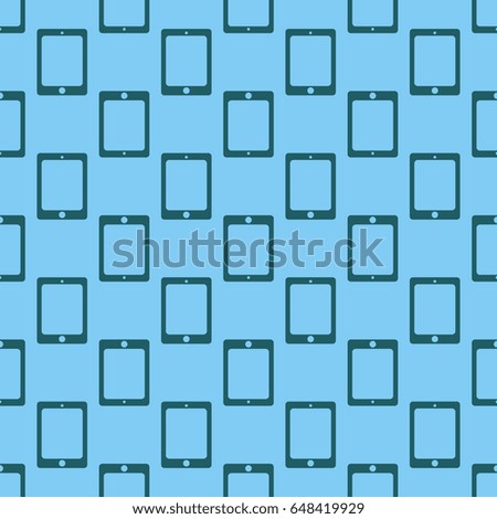 Smartphone or electronic tablet seamless pattern background.