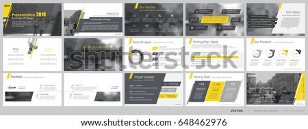 Orange and grey elements for infographics on a white background. Presentation templates. Use in presentation, flyer and leaflet, corporate report, marketing, advertising, annual report, banner. Royalty-Free Stock Photo #648462976