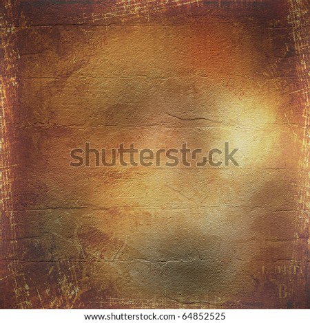 Abstract ancient brown background in scrap booking style