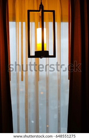 Lighting equipment in interior home with dark light picture style