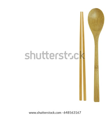 chopsticks isolated on white background.