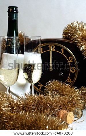 Photo of clock which is symbol of upcoming year 2011