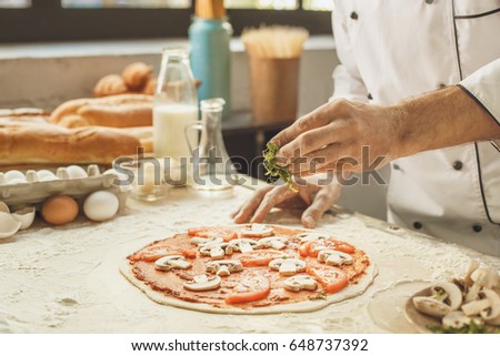  Bakery chef cooking bake in the kitchen professional