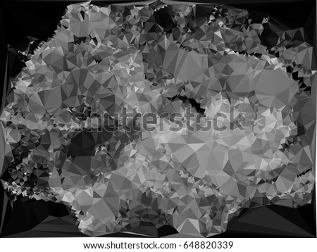 Grayscale triangular background can be used as an alpha channel for video and design projects. Vector clip art.