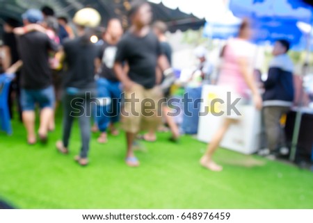Blurry people walking,Abstract blurred people background