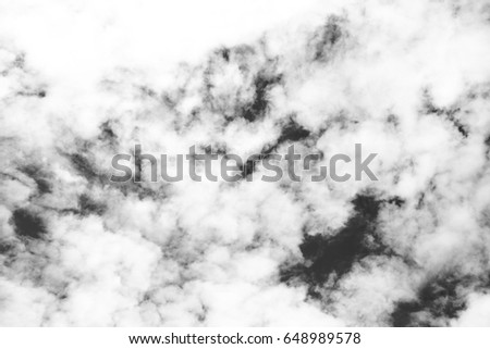 white fluffy clouds in sky