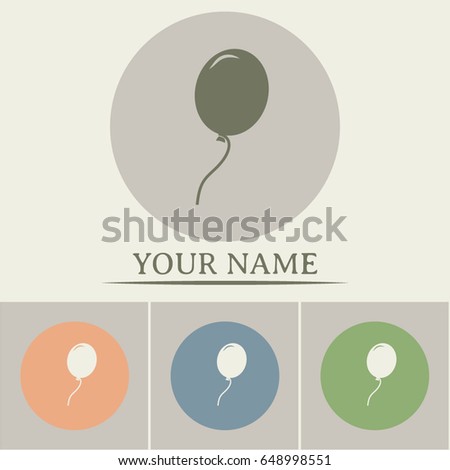 Vector illustration balloon icon