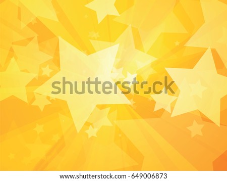 rays and stars yellow background