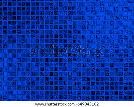Shiny luxury decorative blue pattern background texture