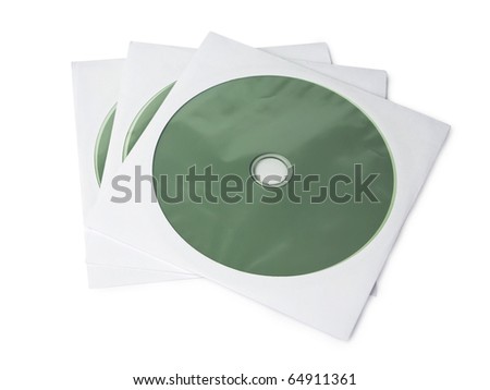 Software CD's isolated on white background