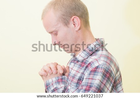 Prayer. Man.