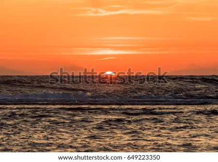 Sunrise on the red sea