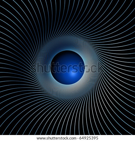 Illustration of an abstracted maelstrom background image Royalty-Free Stock Photo #64925395