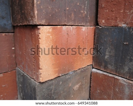 Orange Block Brick likely Wall Texture Background