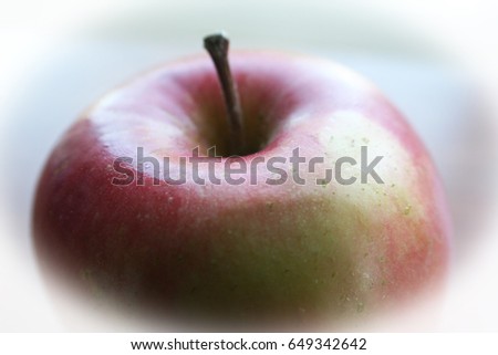 Apple Close Up With White Frame High Quality 
