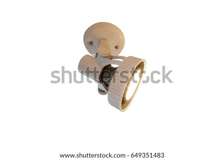 stage light on white backgrounds, isolated