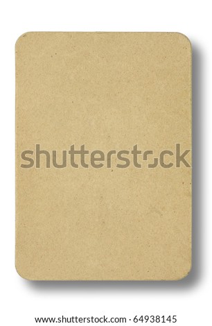 recycled paper pad on white background