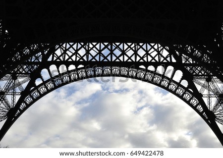 Eiffel tower is one of famous landmark in the world in Paris, France