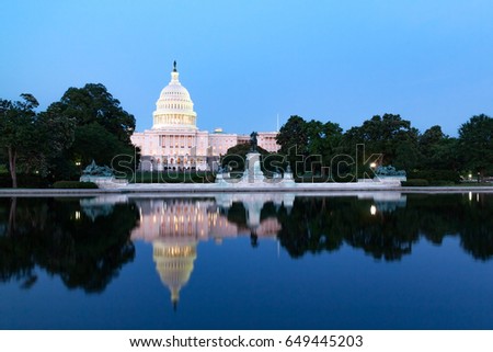 The United States Capitol Building, Washington DC, USA.