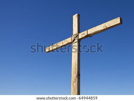 Wood Cross in the Sunlight