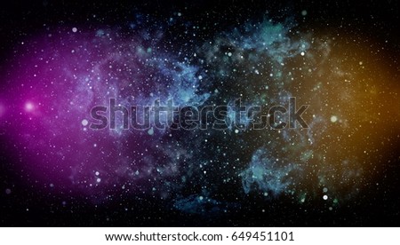 stars and space dust in the universe  . Beautiful space in different colors