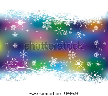 Vector christmas background multicolor