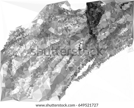 Grayscale triangular background can be used as an alpha channel for video and design projects. Raster clip art.